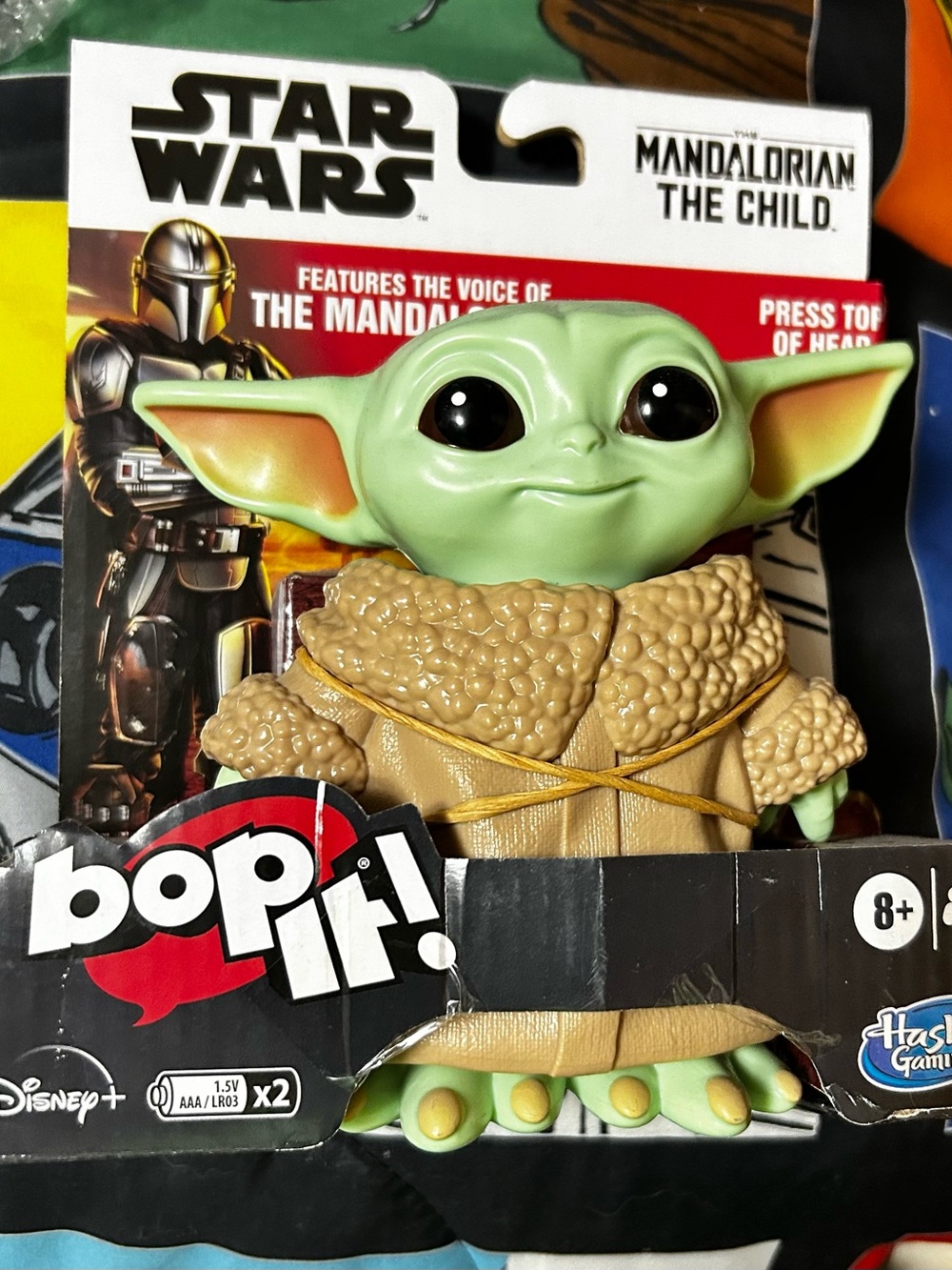 Star Wars Grogu (The Child) Green and Tan Bop It! Figure